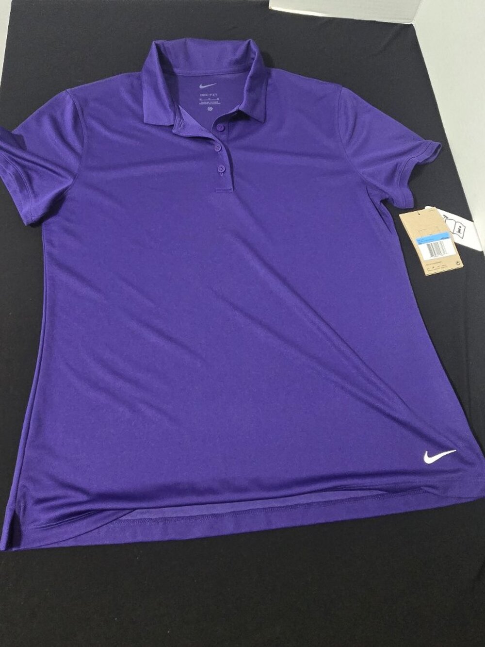 π Nike Dri-FIT Women's Polo Shirt | Purple | Size Medium | NWT π - Picture 2 of 9